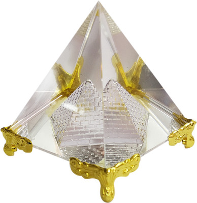 SHRI ASTHA VINAYAK Decorative Showpiece  -  5 cm(Crystal, Brass, Clear, Gold)