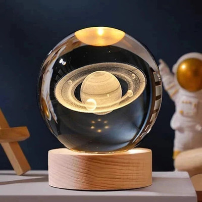Gopz 360 Rotating Moving Sand Art Glass Frame for Home & Office Table Decor Showpiece Decorative Showpiece  -  8 cm(Glass, Yellow)
