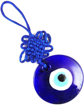 Arun evil eye pendant Decorative Showpiece  -  13 cm(Crystal, Blue)
