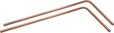 vastu vardan Vastu 8MM Copper Without Handle Rod (Pair of 2 Rods) Copper dowsing l rods Decorative Showpiece  -  3 cm(Copper, Red)