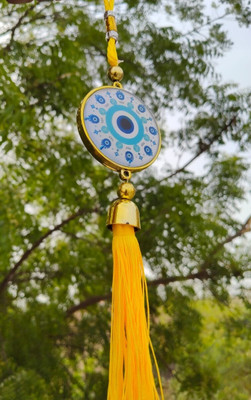 LAXMI COLLECTIONS Evil eye hanging Decorative Showpiece  -  25 cm(Polyresin, Multicolor)