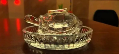 shree krishana traders Decorative Showpiece  -  5 cm(Crystal, Clear)