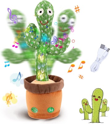 Case Designer Dancing & Talking Cactus Upgraded 2023 Edition Baby Toy Crawling Singing(Green)