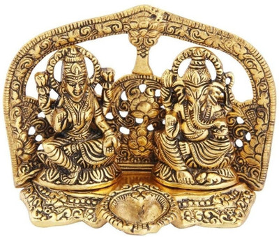 anil job works Decorative Showpiece  -  13 cm(Aluminium, Gold)