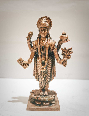Beautyful God Idol Decorative Showpiece  -  7.5 cm(Copper, Copper)