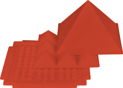 vastu-vigyan 3 Layer Pyramid / Plastic Multi-Layer Pyramid / Vastu Remedy ( Pack of 01) Decorative Showpiece  -  13 cm(Plastic, Red)