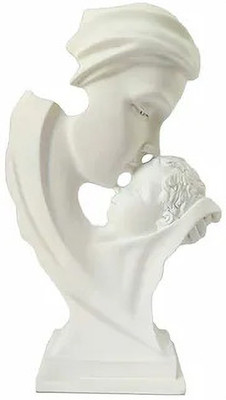TOPLUCK Mother & Child love statue for office & Home Decor, Sentimental Gift for Mom Decorative Showpiece  -  30 cm(Resin, White)