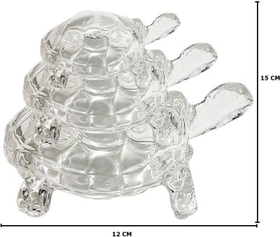 QWICK CLICK Decorative Showpiece  -  15 cm(Glass, Clear)