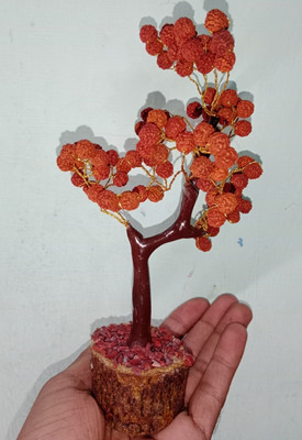 RUDRAKSH Rudraksha tree Decorative Showpiece  -  13 cm(Wood, Brown)