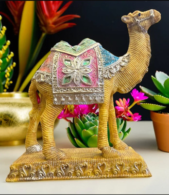 KALKAS ENTERPRISES Camel 2 Decorative Showpiece  -  24 cm(Resin, Brown)