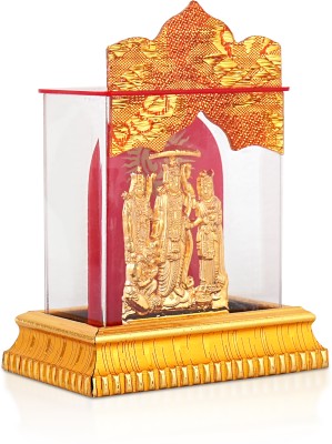 Awesome Craft Ram Darbar Statue/idol Hanuman Decorative Showpiece - 10cm (Acylic, Golden) Decorative Showpiece  -  10 cm(Plastic, Gold)