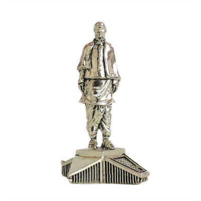 Kalarambh Brass Statue of Unity Miniature Sardar Vallabhbhai Patel Showpiece for Home Decorative Showpiece  -  6.35 cm(Brass, Gold)