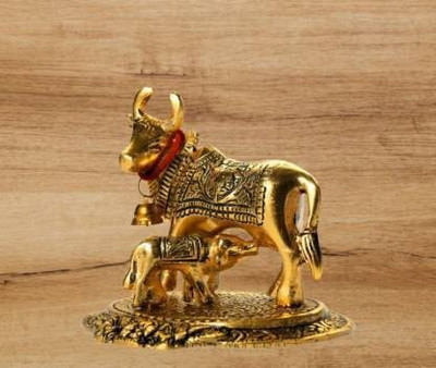 SHRI ASTHA VINAYAK Decorative Showpiece  -  9 cm(Metal, Gold)
