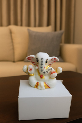 ds trend hub Decorative Showpiece  -  5 cm(Polyresin, White)