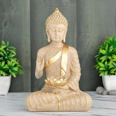 YTGFR Decorative Showpiece  -  18 cm(Polyresin, Peach)