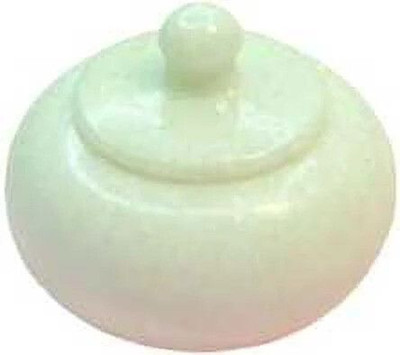 KalaReach Creations Marble White Sindoor Dabbi Decorative Showpiece  -  5 cm(Marble, White)