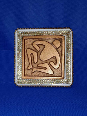 VSP VASTU SAMADHAN VSP VASTU SAMADHAN - 36 COPPER VASTU PURUSH ( 3 INCH ) Decorative Showpiece  -  7.62 cm(Copper, Multicolor)