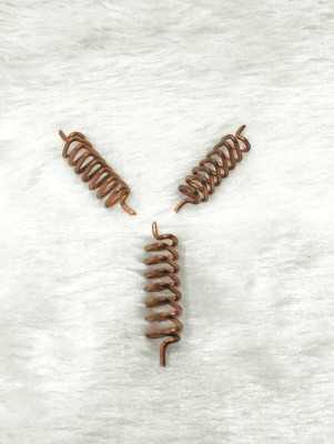 VSP VASTU SAMADHAN VSP VASTU SAMADHAN - 267 Copper Triangular Anti-Clockwise Spring ( 3 Pcs ) Decorative Showpiece  -  5 cm(Copper, Copper)