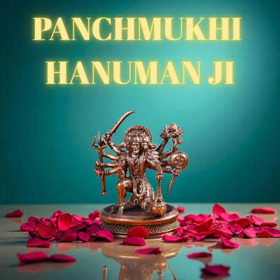 SBBCO Divine Magnet Panchmukhi Hanuman Ji Idol Decorative Showpiece  -  8 cm(Metal, Brown)