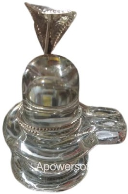 Mahadev pujapa bhandar Decorative Showpiece  -  12 cm(Crystal, Clear)