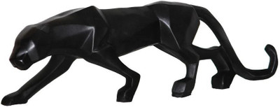 Peachy Perx Modern Elegant Black for Home Decor Living Room & Table | Gift Item Decorative Showpiece  -  8 cm(Polyresin, Black)