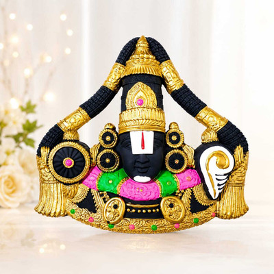 VBK Tavasyya Maala Tirupati Balaji Wall Hanging 1.1 Ft Decorative Showpiece  -  33 cm(Fiber, Multicolor)