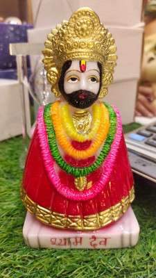 ADSpackers Khatu Shyam Ji Statue Decorative Showpiece  -  15 cm(Polyresin, Multicolor)