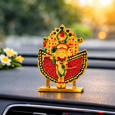 Styshion Sphere Savariya Sheth Idol For Dashboard,Home Temple,Gift,Office Decorative Showpiece  -  8 cm(Metal, Gold)