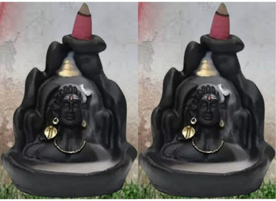 Omkarashilp Decorative Showpiece  -  10 cm(Polyresin, Black, Gold)