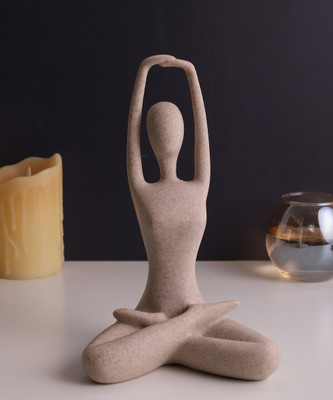 Bonhomie Decorative Showpiece  -  11 cm(Ceramic, Beige)