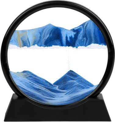 KDG TREADS Decorative Showpiece  -  12 cm(Glass, Blue)