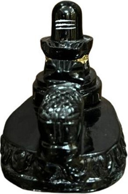 Shree Shyam Handicraft Shivling Murti Idol Statue Shiva Lingam Decorative Showpiece Decorative Showpiece  -  6 cm(Marble, Black)