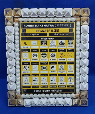 VSP VASTU SAMADHAN VSP VASTU SAMADHAN - 52 PYRA ROHINI NAKSHATRA FRAME Decorative Showpiece  -  28 cm(Fiber, Multicolor)