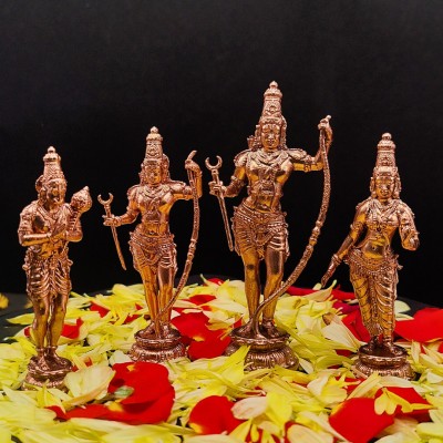 GPAS Ram Darbar Set | Bronze Idol | Brass Idols | Bronze Statue | Brass Sculpture Decorative Showpiece  -  10 cm(Bronze, Copper)