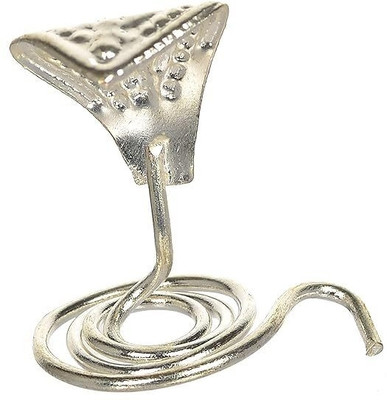 Astro Astro-D Silver 0.999 slane Silver Snake use in Pooja (nag) 4 GMS Decorative Showpiece  -  2 cm(Silver, Silver)