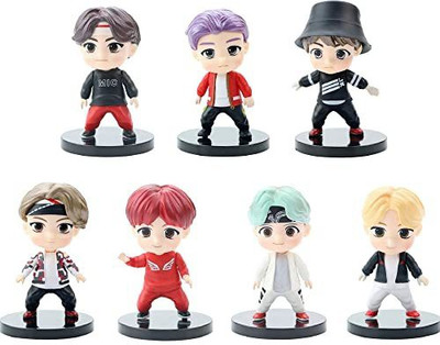 Augen BTS 2 Big Set of 7 Action Figure Limited Edition(11cm)(Pack of 7)(Multicolor)