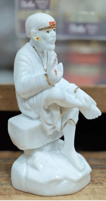 Sample Decorative Showpiece  -  10.5 cm(Marble, White)