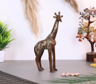 Shreeyash Brass Giraffe | Home Decor| Gift | Murti | Showpeices |Gift Decorative Showpiece Decorative Showpiece  -  23 cm(Brass, Gold)