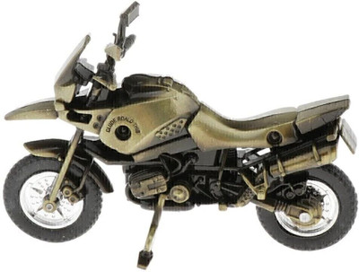SSCollection Handicraft Ethnic Design Bike Showpieces Metal Figurine Decorative Sculpture Decorative Showpiece  -  12 cm(Metal, Brown)