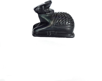 AKG TRADERS Handicrafts Handmade Crafted Nundi Bull 1.5 inch Decorative Showpiece  -  3.81 cm(Ceramic, Marble, Clay, Black)