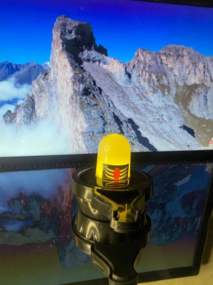 Tayal LED Shivling Water Sensor Shiva Lingam Showpiece Home Temple Decor Decorative Showpiece  -  2 cm(Plastic, White, Black)