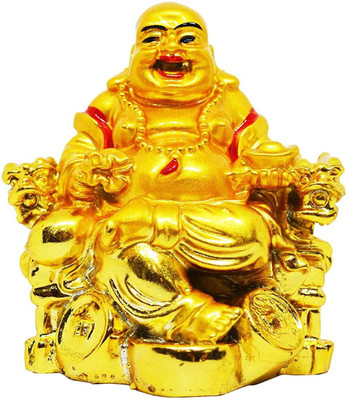 KSA CREATION Decorative Showpiece  -  7.62 cm(Polyresin, Gold)