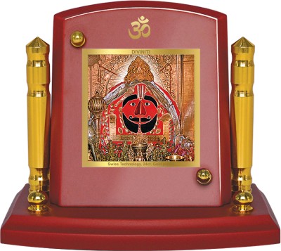DIVINITI 24K Gold Plated Salasar Balaji Photo Frame For Car Dashboard, Home Decor, Puja Decorative Showpiece  -  7 cm(Gold Plated, Multicolor)