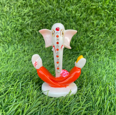 pujaratraders Decorative Showpiece  -  4 cm(Marble, Multicolor)