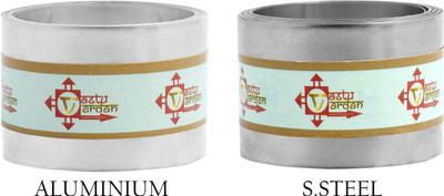 vastu vardan Vastu 4FEET 1INCH ALUMINIUM , S.STEEL STRIP COMBO/ Vastu Metal Strip (Pack of 2) Decorative Showpiece  -  2.54 cm(Aluminium, Silver)