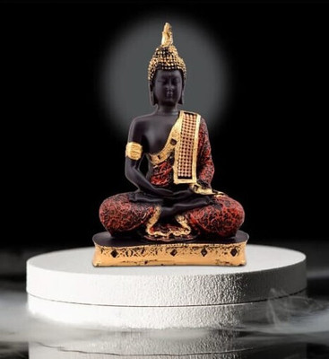 COMRADE ENTERPRISES Buddha Decorative Showpiece  -  23 cm(Polyresin, Multicolor)