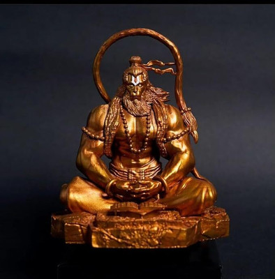 AAPKADECOR Hanuman Idol Lord Pavan Sut Hanuman Ji Murti for Car Dashboard Decorative Showpiece  -  7.62 cm(Resin, Gold)
