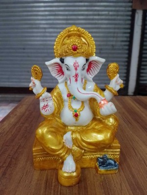 VAMIKA HANDICRAFTS Ganesha Statue Decorative Showpiece  -  18 cm(Resin, Multicolor)