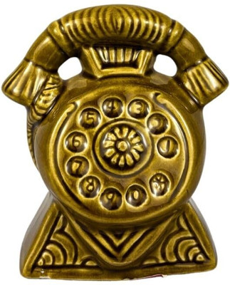 Devlink Decorative Showpiece  -  13 cm(Ceramic, Brown)