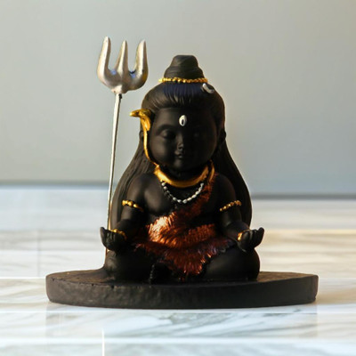 Miss Peach 1 baby shiva for showpiece Decorative Showpiece  -  11.4 cm(Polyresin, Multicolor)
